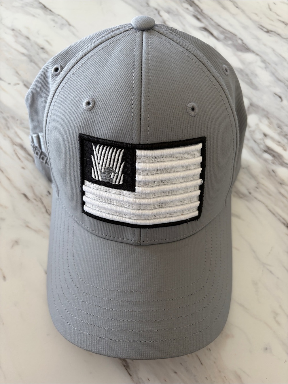 adidas Gray Baseball Cap with Black-and-White Patch